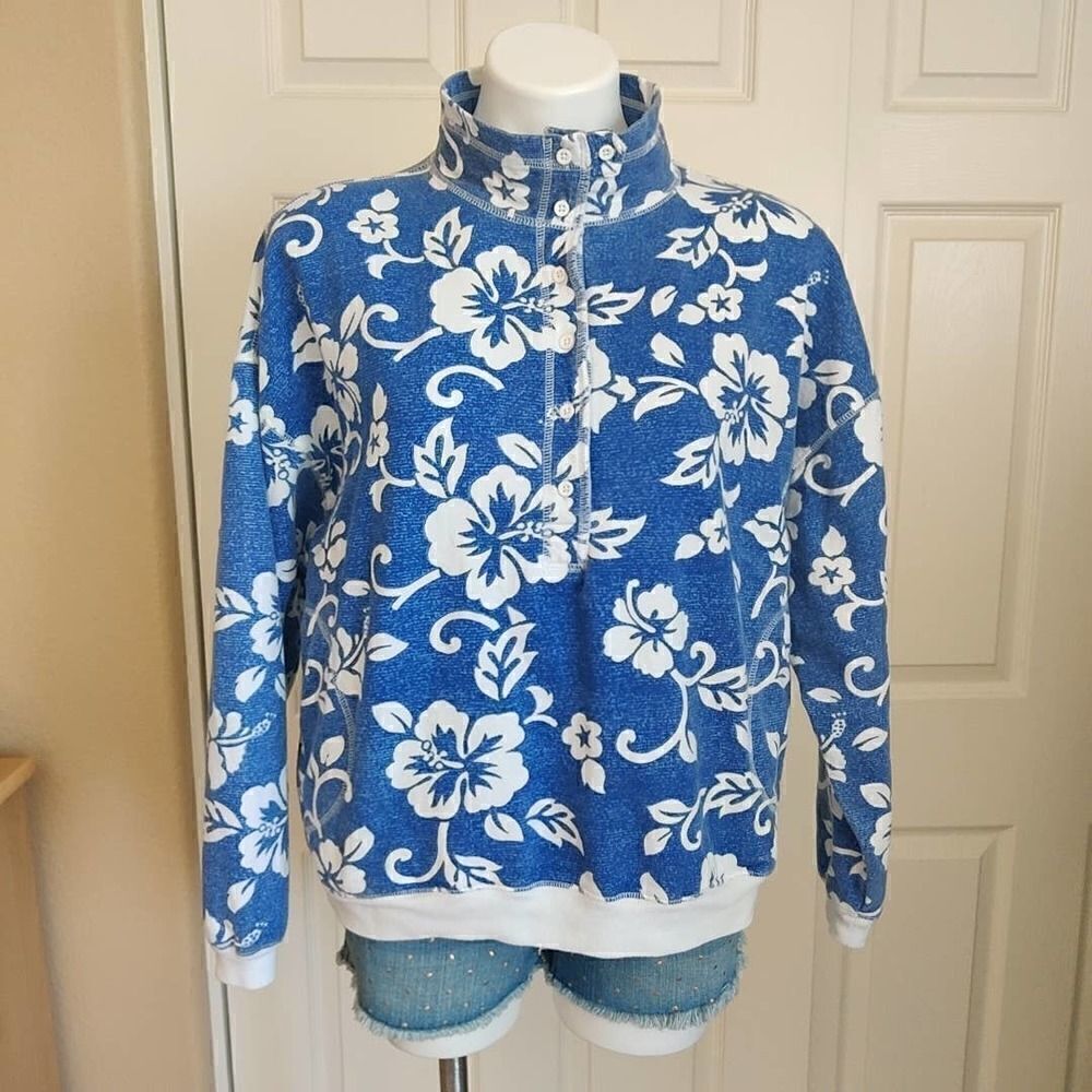 Urban Outfitters Out From Under oversized hibiscus sweatshirt sz XS